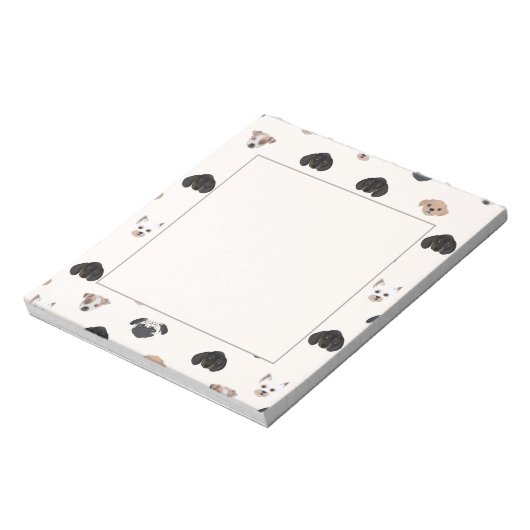 Cute Puppy Dogs Illustratie Notitieblok (Linkerzijde)