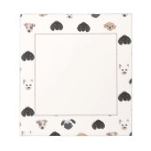 Cute Puppy Dogs Illustratie Notitieblok (Voorkant)