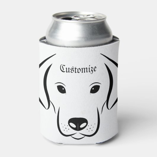 Cute Puppy Face Thunder_Cove Blikjeskoeler (Blikje Voorkant)