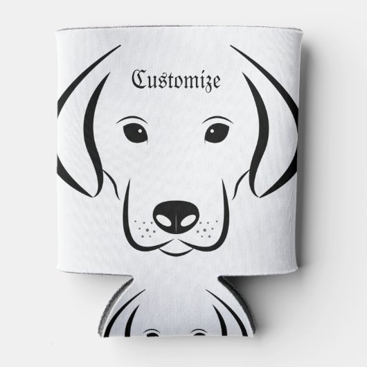 Cute Puppy Face Thunder_Cove Blikjeskoeler (Voorkant)