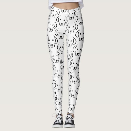 Cute Puppy Face Thunder_Cove Leggings (Voorkant)