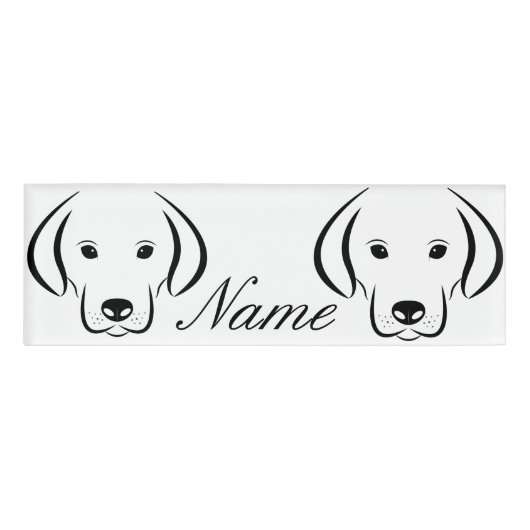 Cute Puppy Face Thunder_Cove Naambadge (Voorkant)