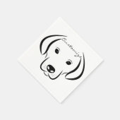 Cute Puppy Face Thunder_Cove Servet (Hoek)