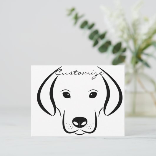 Cute Puppy FaceThunder_Cove Briefkaart (Staand voorkant)
