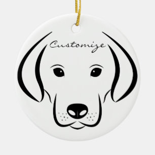 Cute Puppy FaceThunder_Cove Keramisch Ornament