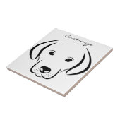 Cute Puppy FaceThunder_Cove Tegeltje (Zijkant)