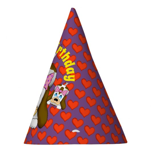 Cute Puppy Feesthoedjes (Rechts)