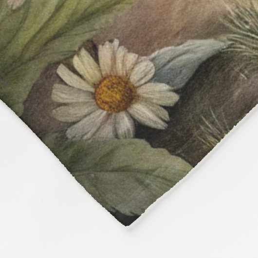 Cute Puppy Fleece Deken (Hoek)