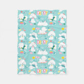 Cute Puppy Fleece Deken (Voorkant)