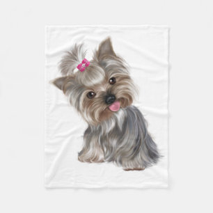 Cute Puppy Fleece Deken
