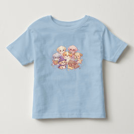 Cute Puppy Friends Peuter T-Shirt