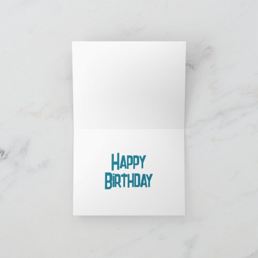 Cute Puppy Funny Dog Cake Happy Birthday Kaart (Binnen)