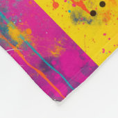 Cute Puppy Funny Dog Mixed Media Animal Pet Fleece Deken (Hoek)