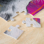 Cute Puppy Funny Dog Mixed Media Animal Pet Legpuzzel (Zijkant)