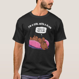 Cute Puppy Girl met een plan-hond mama T-shirt