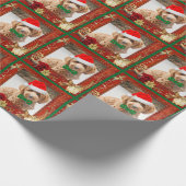 Cute puppy Goldendoedle kerstcadeautje Cadeaupapier (Hoek)