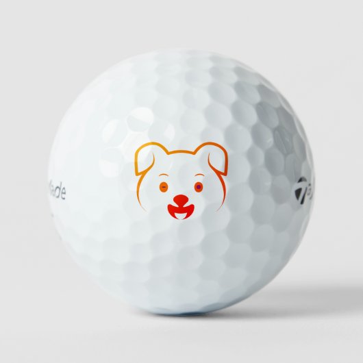 Cute Puppy Golfballen (Voorkant)