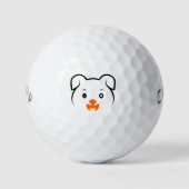 Cute Puppy Golfballen (Voorkant)