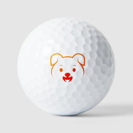 Cute Puppy Golfballen (Voorkant)