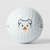 Cute Puppy Golfballen (Voorkant)