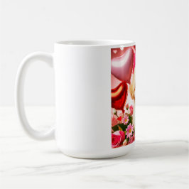 Cute puppy Happy Valentine's day  Koffiemok