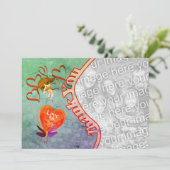 Cute Puppy Hearts Hartelijk dank voor uw fotokaart Bedankkaart (Staand voorkant)