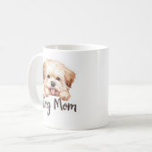 Cute Puppy Hond Moeder Design  Koffiemok (Voorkant links)