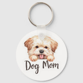 Cute Puppy Hond Moeder Ontwerp  Sleutelhanger
