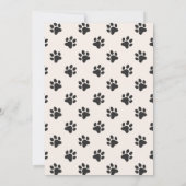 Cute puppy hond poot levensfeest  kaart (Achterkant)