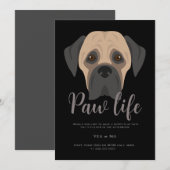 Cute puppy hond poot levensfeestje  kaart (Voorkant / Achterkant)