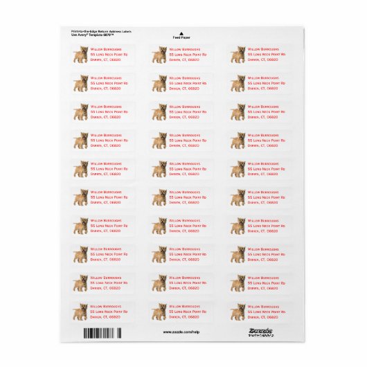 Cute Puppy Hondenliefhebber Cairn Terrier Label (Full Sheet)