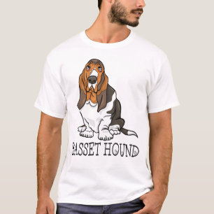 Cute Puppy Hondenliefhebber Cartoon Basset Hound T T-shirt