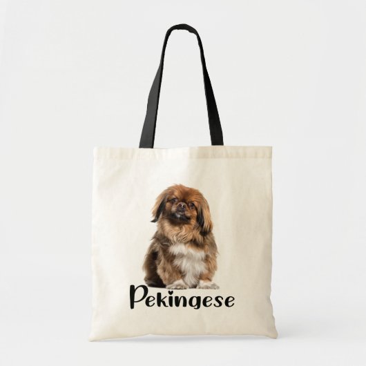 Cute Puppy Hondenliefhebber Gift Pekingese Tote Bag (Voorkant)