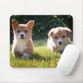 Cute Puppy Hondenliefhebber Gift Pembroke Welsh Co Muismat (Met muis)