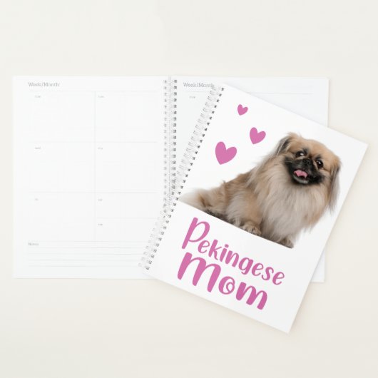Cute Puppy Hondenliefhebber mam Gift Pekingese Planner (Display)