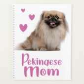 Cute Puppy Hondenliefhebber mam Gift Pekingese Planner (Voorkant)