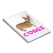 Cute Puppy Hondenliefhebber Pembroke Welsh Corgi Notitieboek (Rechterzijde)