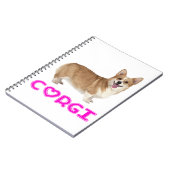 Cute Puppy Hondenliefhebber Pembroke Welsh Corgi Notitieboek (Linkerzijde)