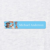 Cute Puppy Hondennaam voor Kinderen Labels (Design 1)