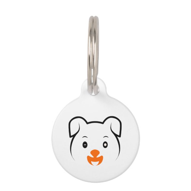 Cute Puppy Huisdierpenning (Voorkant)