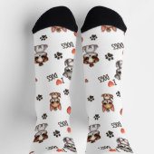 Cute Puppy I Love Dogs Pattern Crew Socks Sokken (Top)