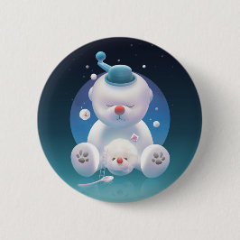 Cute Puppy Ice Shaver Ronde Button 5,7 Cm
