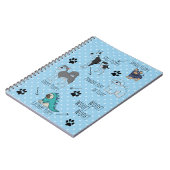 Cute Puppy Illustrated Poem Dotty Notitieboek (Linkerzijde)