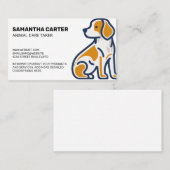 Cute Puppy Illustration | Animal Care Visitekaartje (Voorkant / Achterkant)