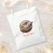 Cute Puppy in een Baseball Mitt Bedankzakje (Geknipt)