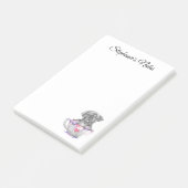 Cute Puppy in een Cup Post-it® Notes (Schuin)