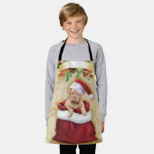 Cute Puppy in een tas met kerstspeelgoed Schort (Gedragen)