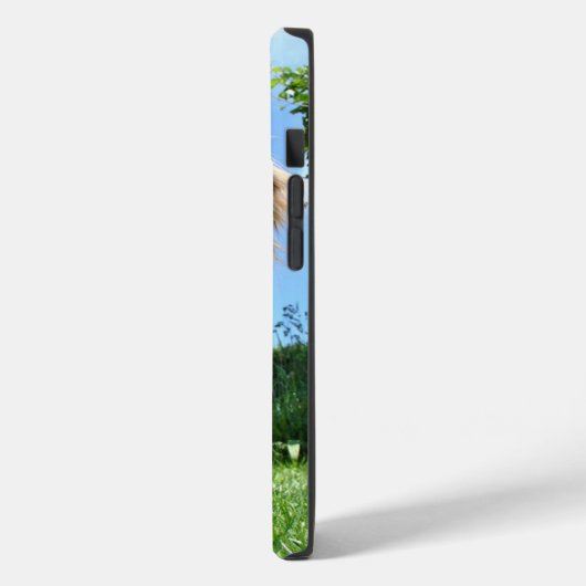 Cute Puppy in Garden Photo Case-Mate iPhone Case (Achterkant / Links)