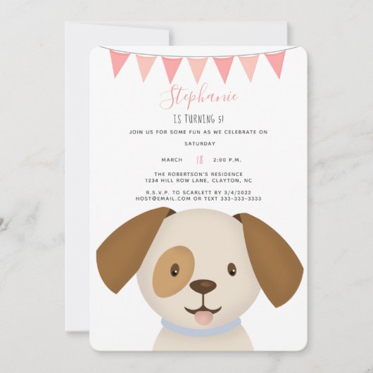 Cute Puppy Kaart (Voorkant)