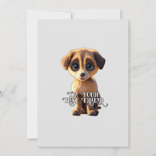 Cute puppy kaart